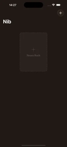 Nib auf dem iPhone: leere Bibliothek